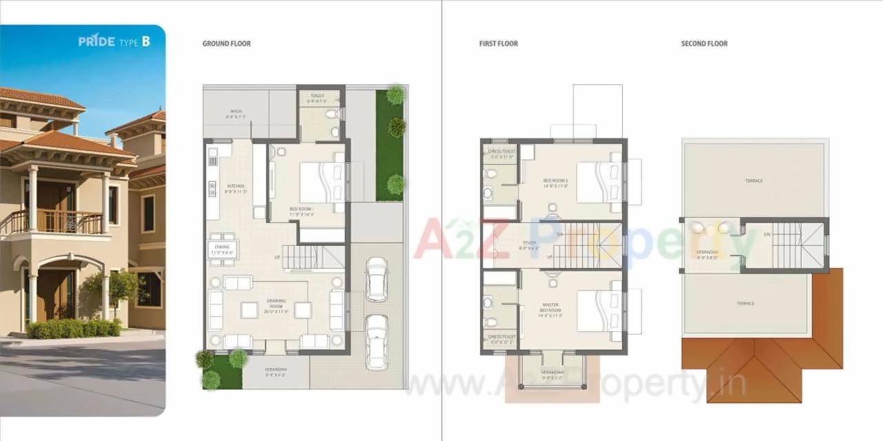 Layout of real estate project Super City located at Santej, Gandhinagar, Gujarat