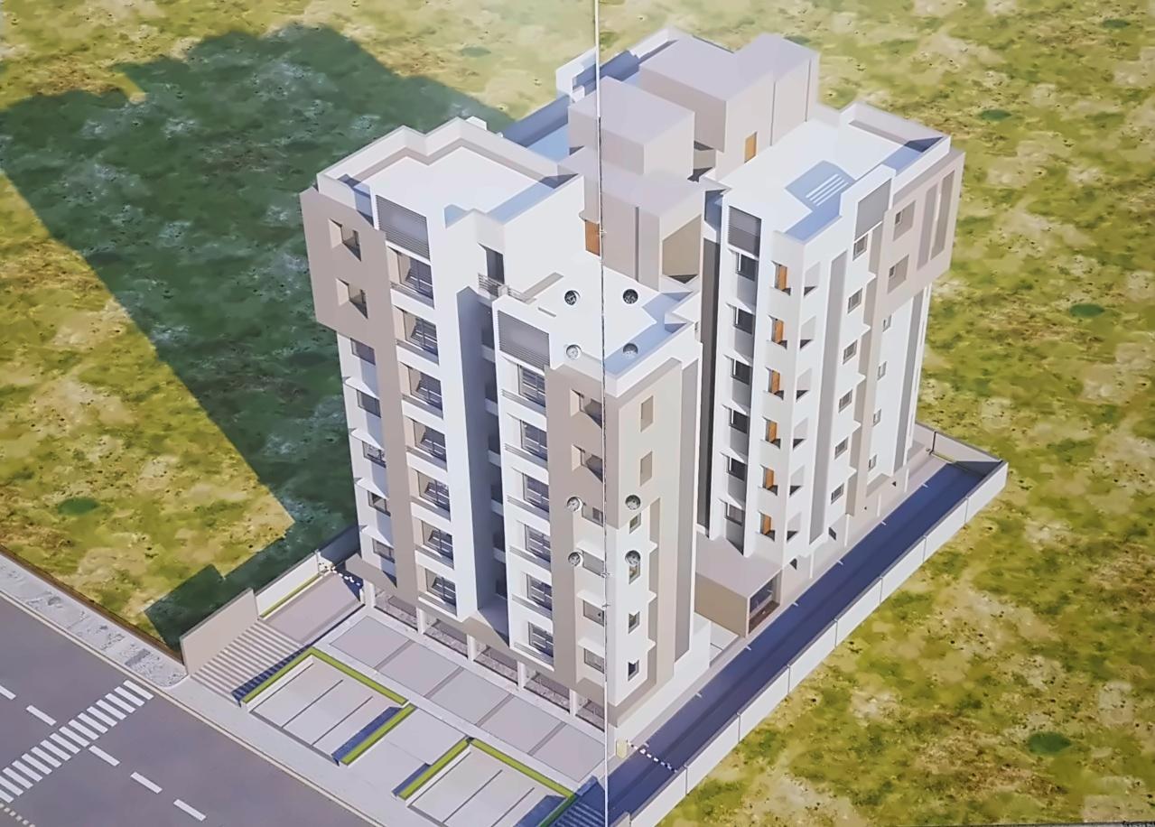 3D Elevation of real estate project Suraj located at Vavol, Gandhinagar, Gujarat