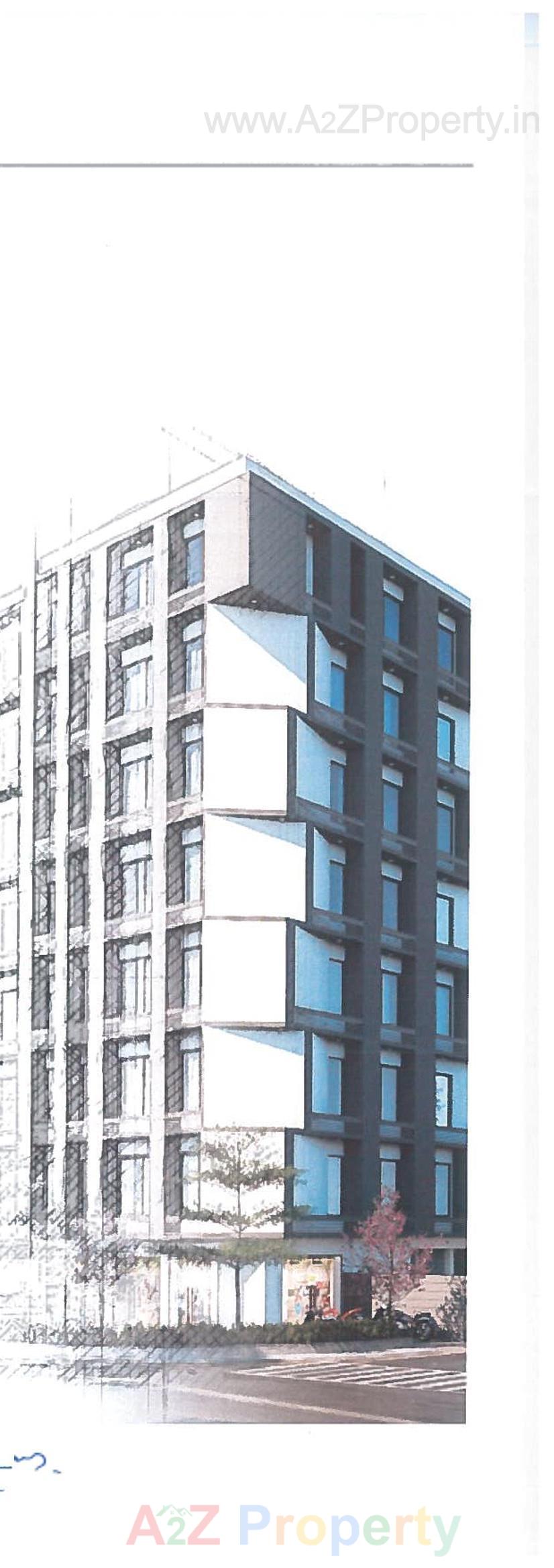 3D Elevation of real estate project Surya Heights located at Nana-chiloda, Gandhinagar, Gujarat