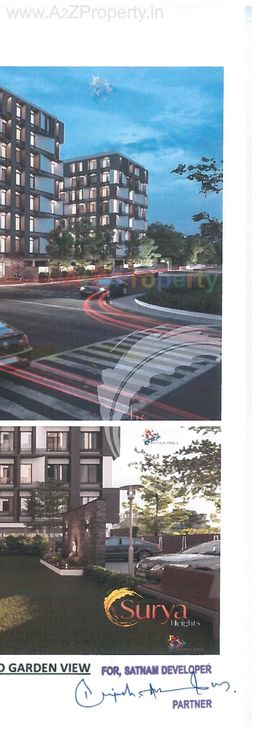 3D Elevation of real estate project Surya Heights located at Nana-chiloda, Gandhinagar, Gujarat