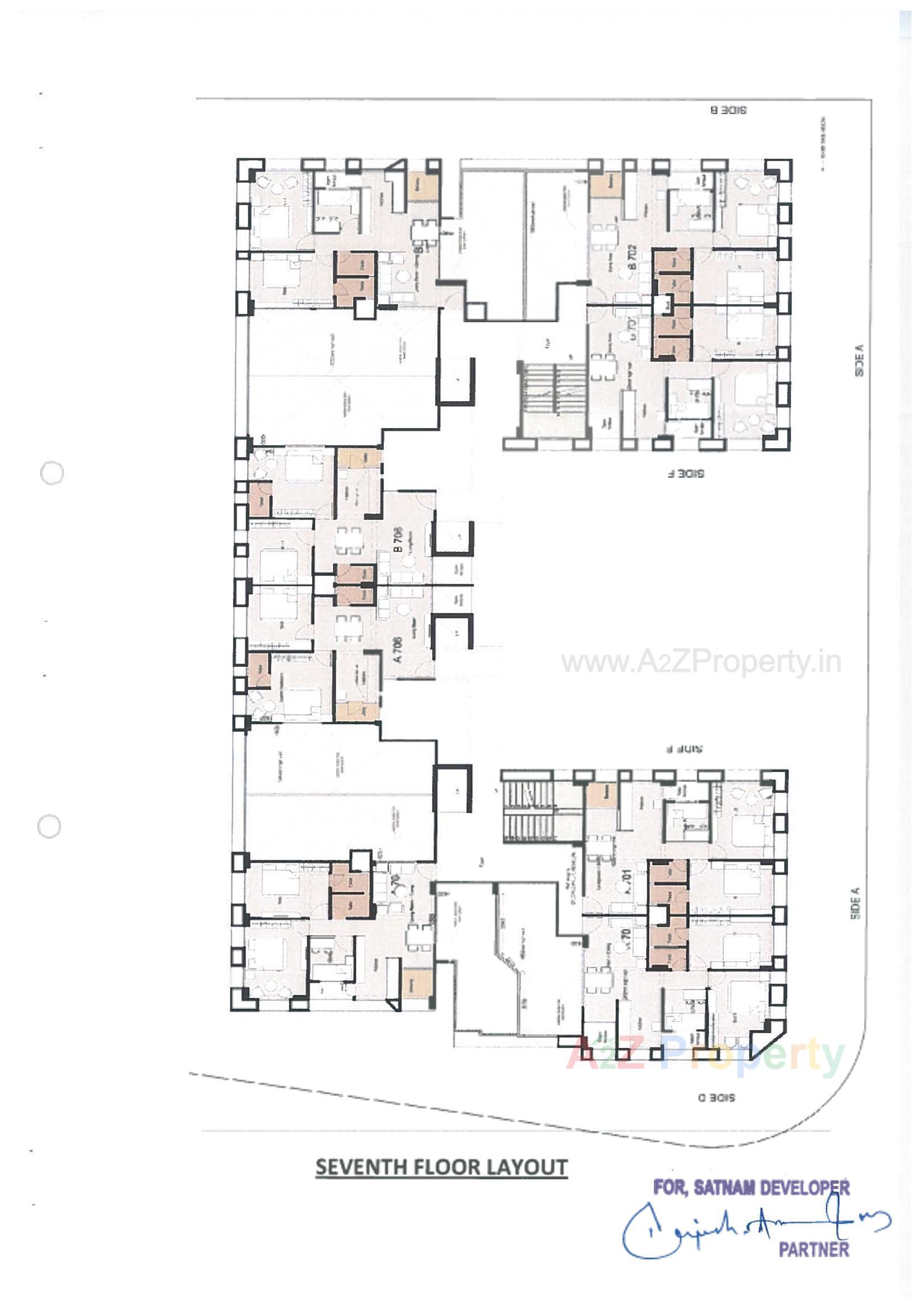 Layout of real estate project Surya Heights located at Nana-chiloda, Gandhinagar, Gujarat