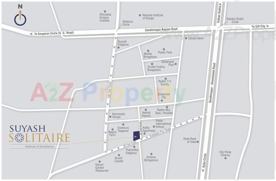  of real estate project Suyash Solitaire located at Kudasan, Gandhinagar, Gujarat
