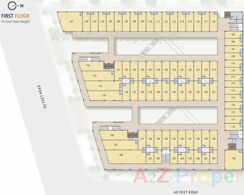 Layout of real estate project Suyash Solitaire located at Kudasan, Gandhinagar, Gujarat