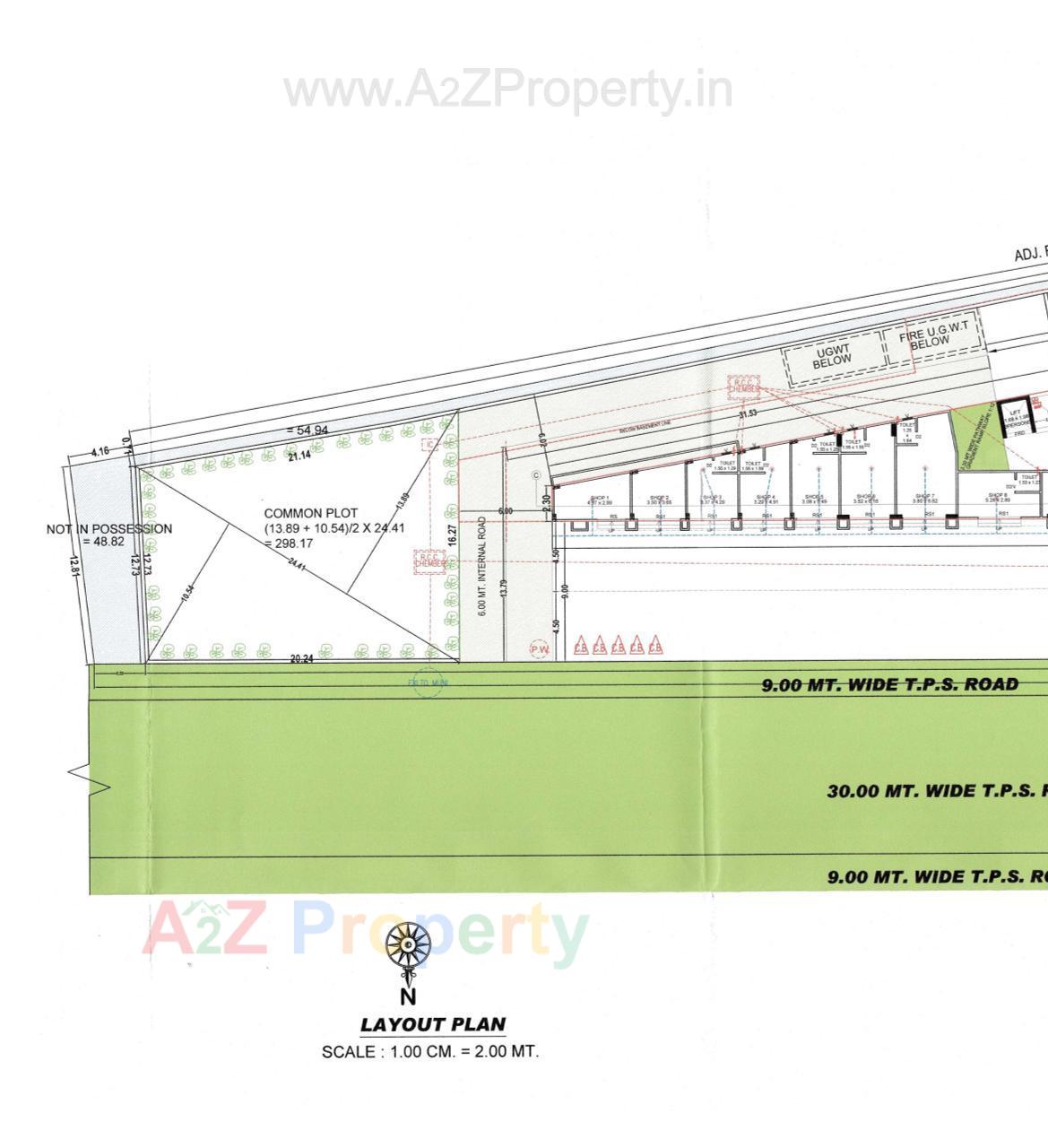 Layout of real estate project Sv Diamond located at Pethapur, Gandhinagar, Gujarat
