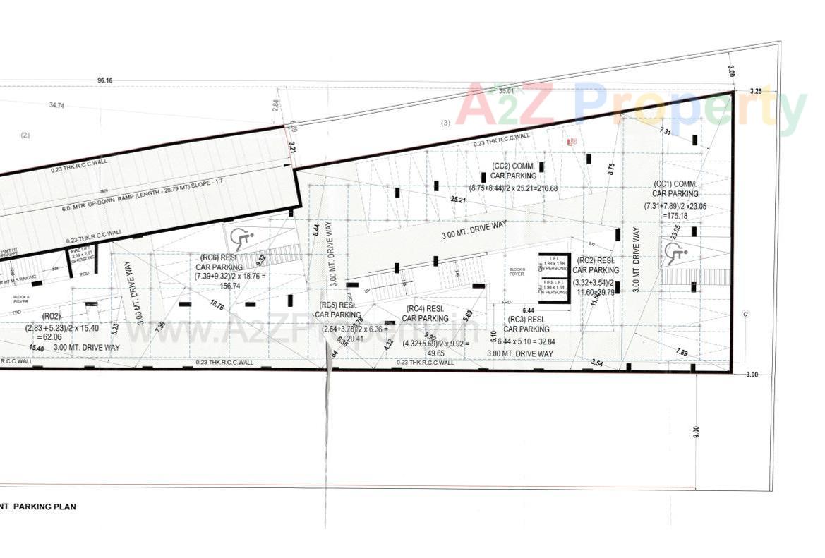 Layout of real estate project Sv Diamond located at Pethapur, Gandhinagar, Gujarat