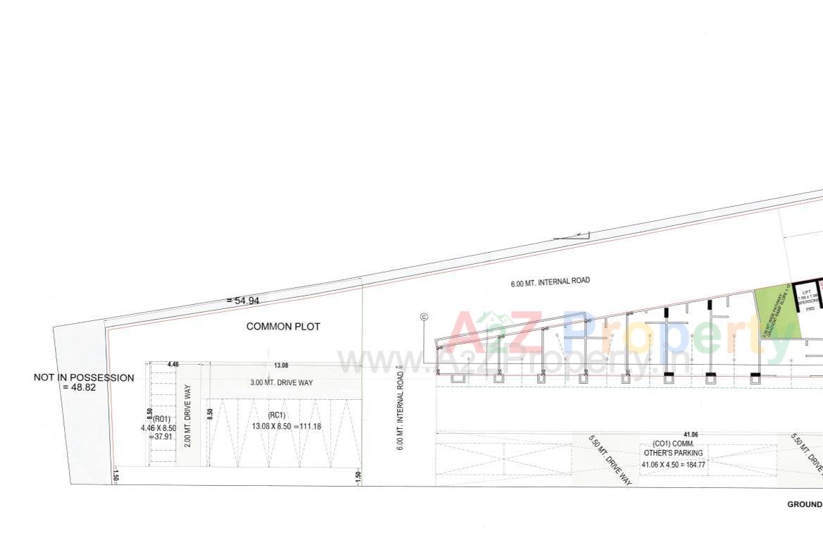 Layout of real estate project Sv Diamond located at Pethapur, Gandhinagar, Gujarat