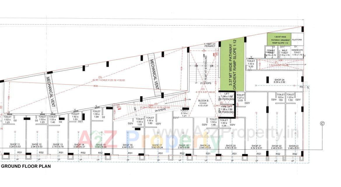 Layout of real estate project Sv Diamond located at Pethapur, Gandhinagar, Gujarat