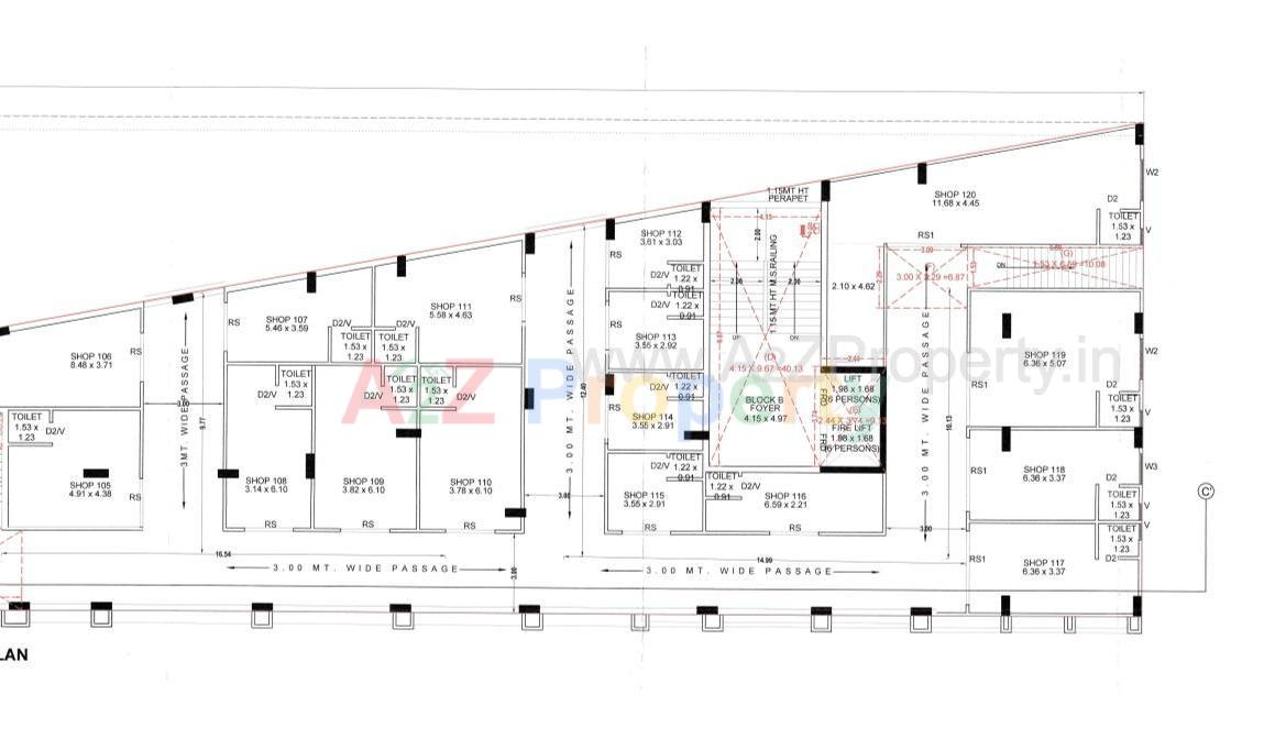 Layout of real estate project Sv Diamond located at Pethapur, Gandhinagar, Gujarat