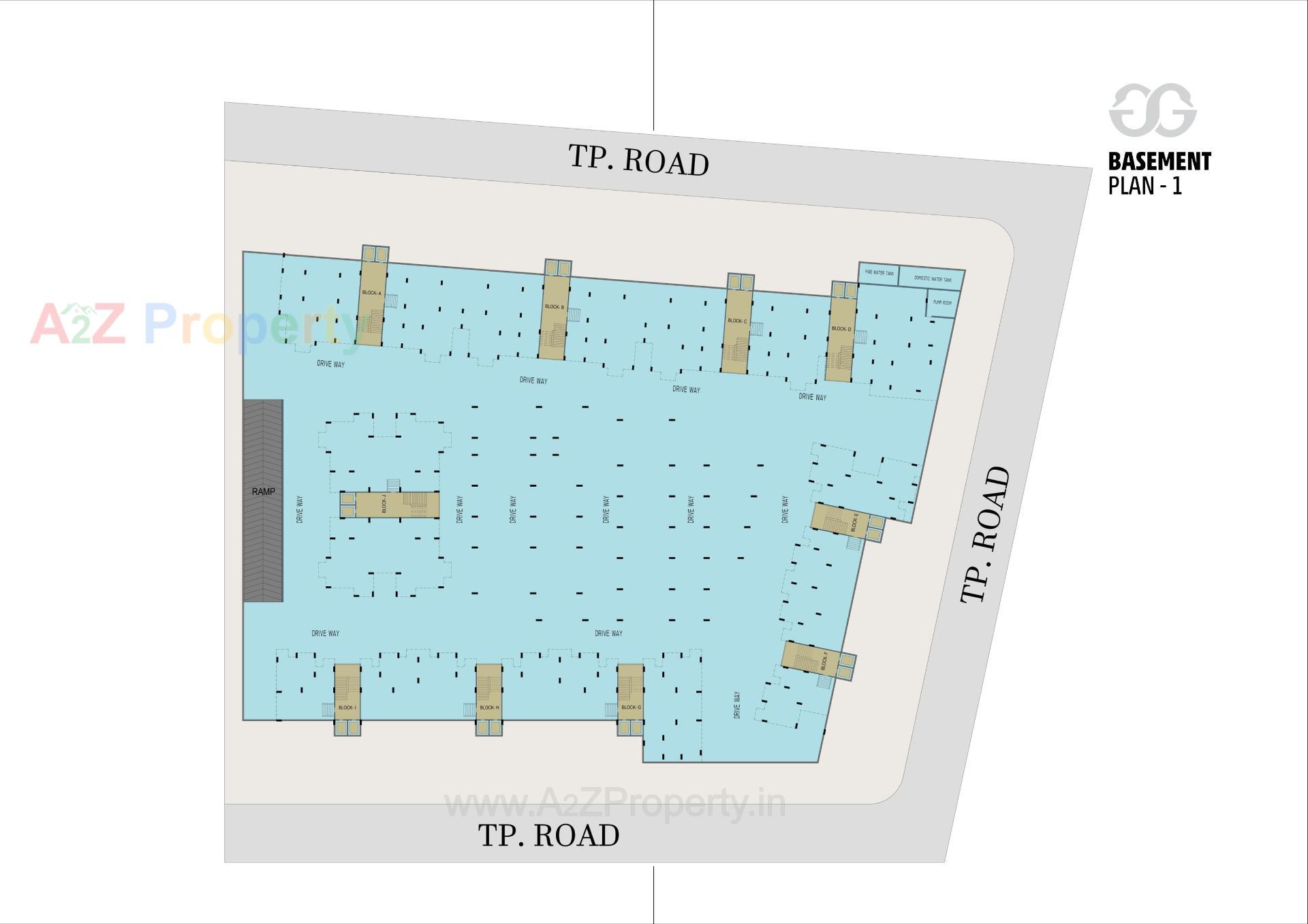Layout of real estate project Swagat Glassglow located at Sargasan, Gandhinagar, Gujarat