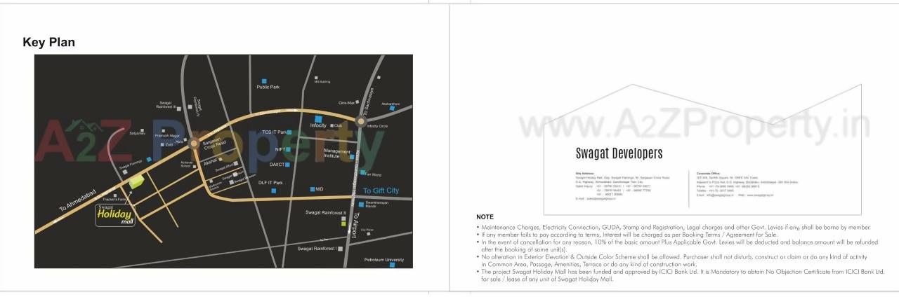  of real estate project Swagat Holidaymall located at Sargasan, Gandhinagar, Gujarat