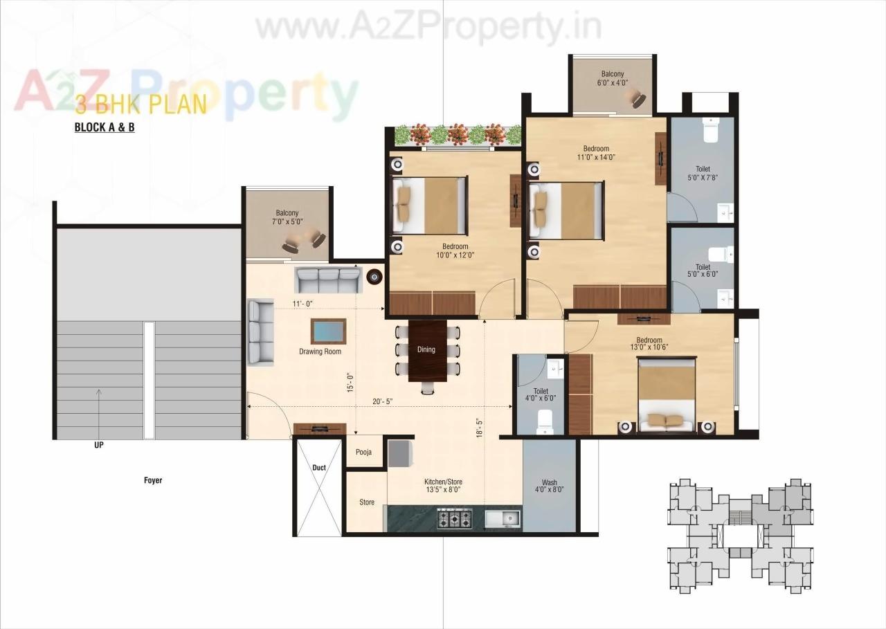 Layout of real estate project Swagat Pelican located at Sargasan, Gandhinagar, Gujarat