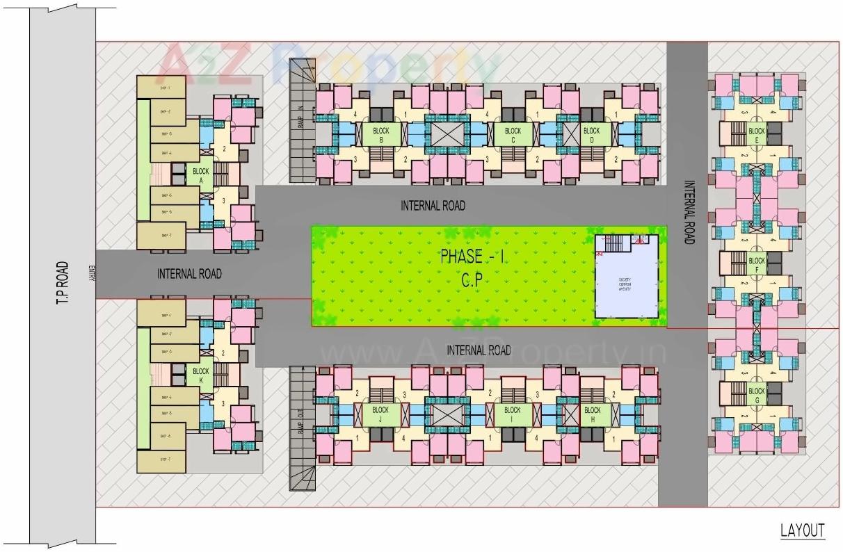 Layout of real estate project Swagat Queen's Land located at Sargasan, Gandhinagar, Gujarat