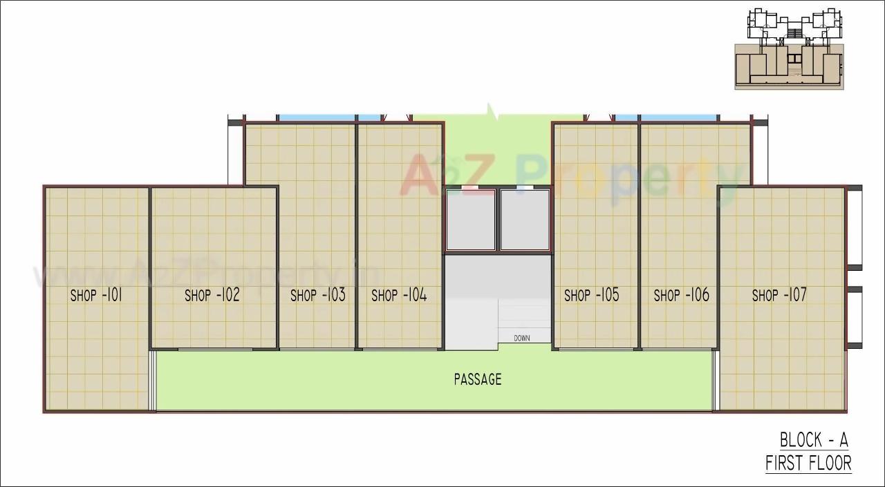 Layout of real estate project Swagat Queen's Land located at Sargasan, Gandhinagar, Gujarat