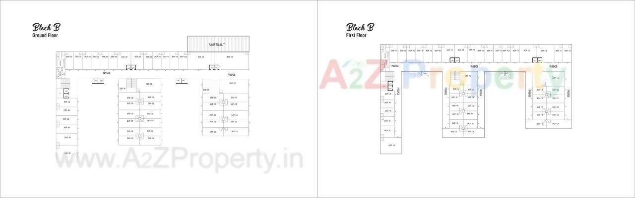 Layout of real estate project Swagat Twincity Highstreet located at Sargasan, Gandhinagar, Gujarat