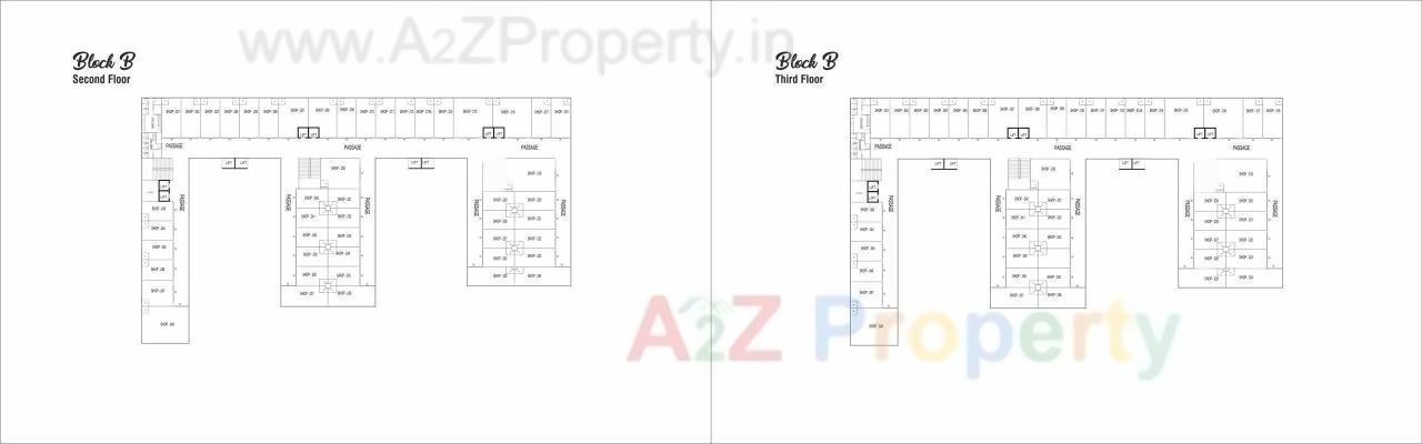 Layout of real estate project Swagat Twincity Highstreet located at Sargasan, Gandhinagar, Gujarat