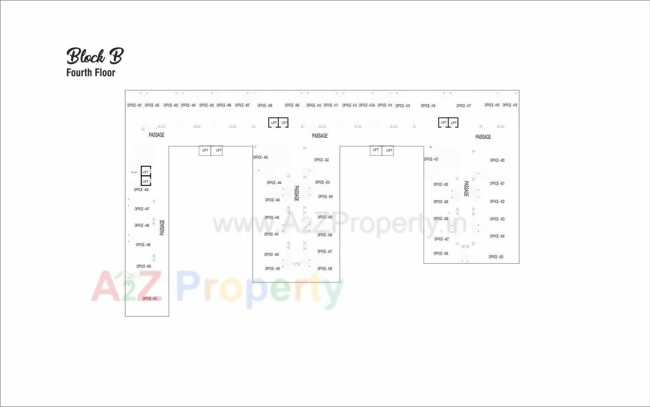 Layout of real estate project Swagat Twincity Highstreet located at Sargasan, Gandhinagar, Gujarat