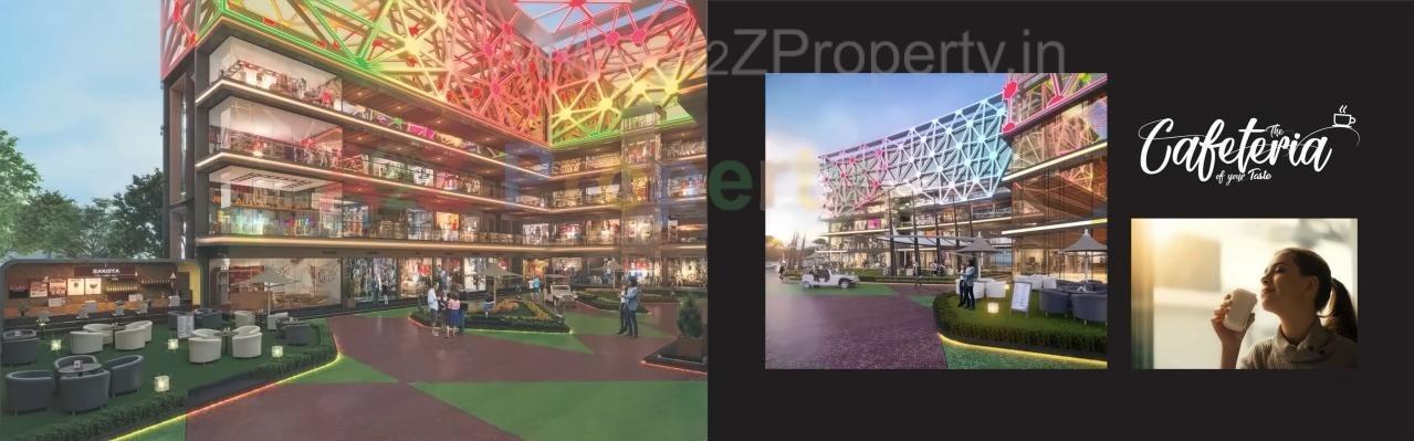 3D Elevation of real estate project Swagat Twincity Highstreet located at Sargasan, Gandhinagar, Gujarat