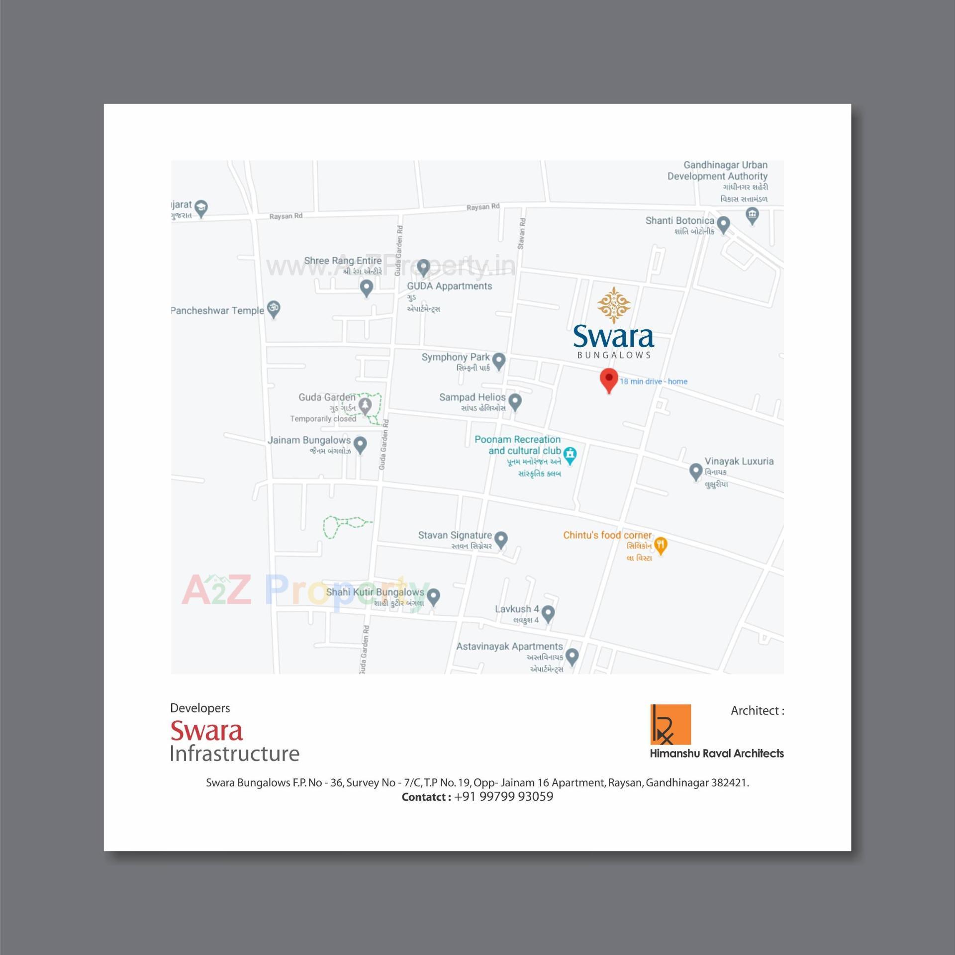  of real estate project Swara Bungalows located at Raysan, Gandhinagar, Gujarat