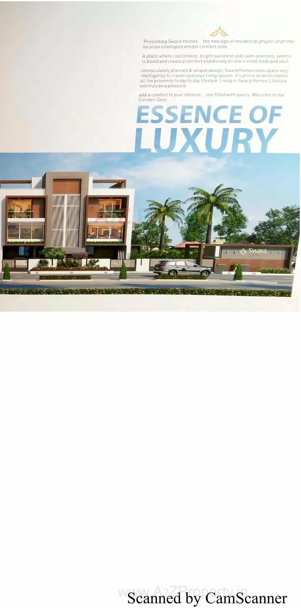 3D Elevation of real estate project Swara Homes located at Kudasan, Gandhinagar, Gujarat