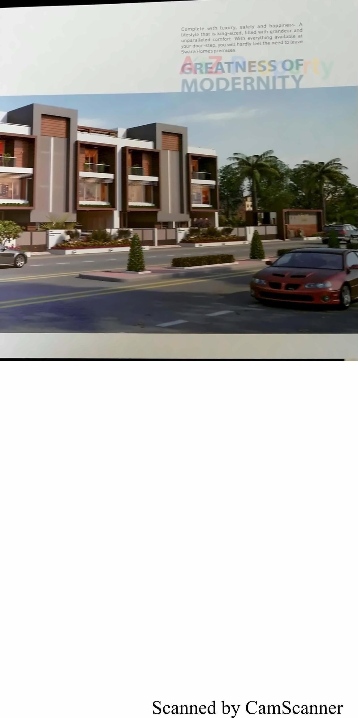 3D Elevation of real estate project Swara Homes located at Kudasan, Gandhinagar, Gujarat