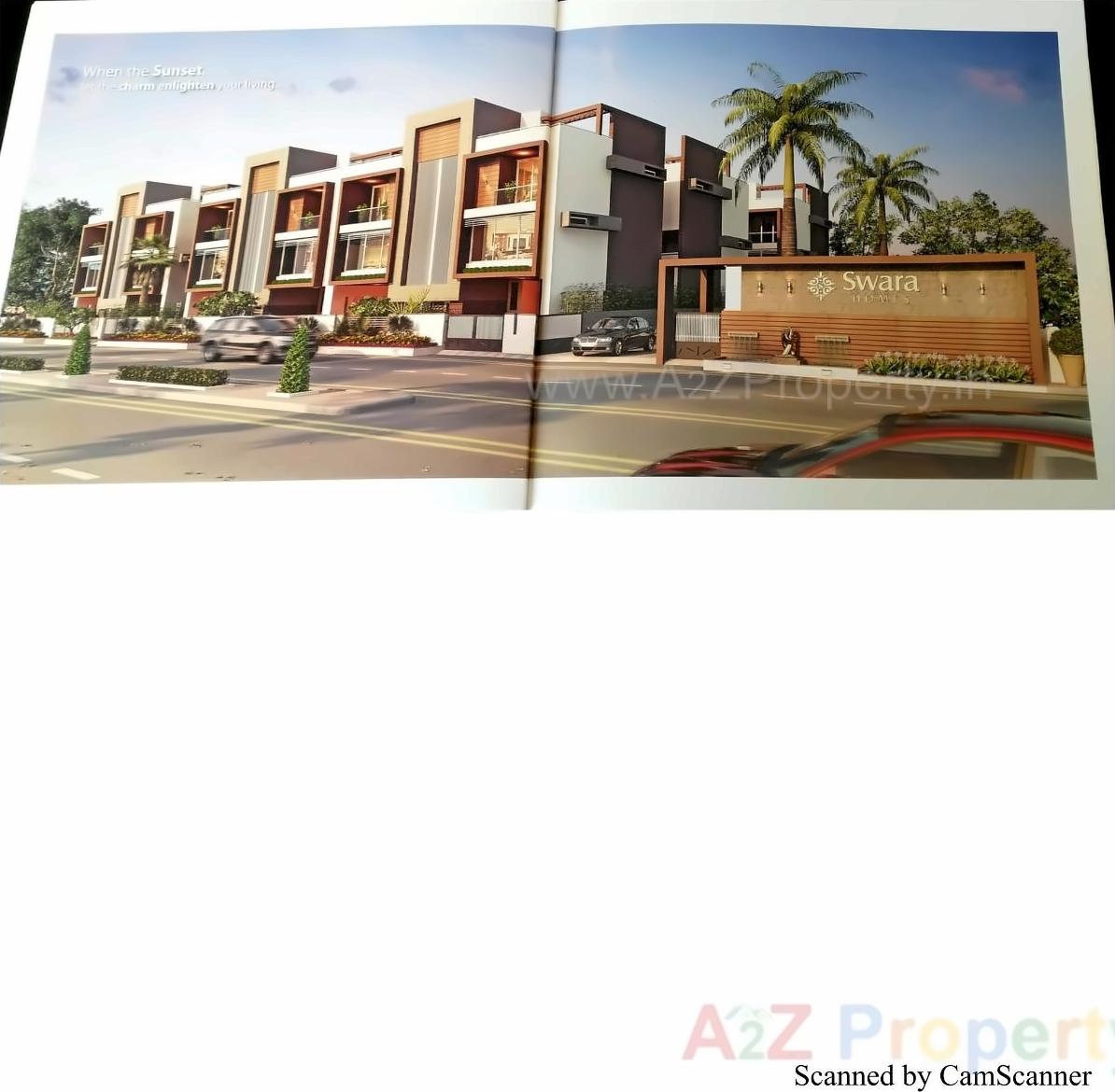 3D Elevation of real estate project Swara Homes located at Kudasan, Gandhinagar, Gujarat
