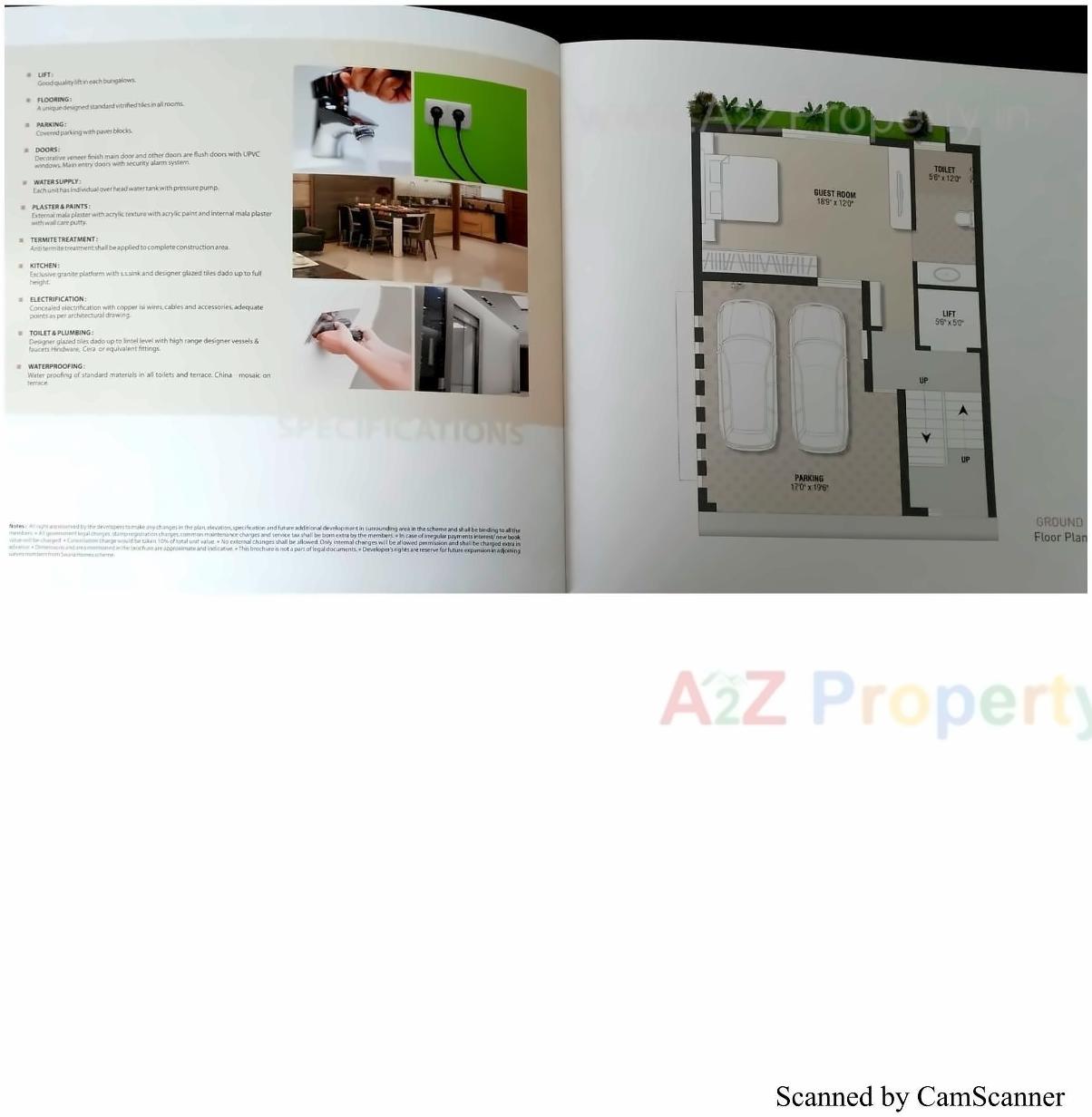 Layout of real estate project Swara Homes located at Kudasan, Gandhinagar, Gujarat