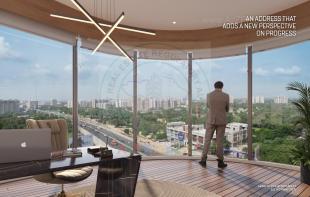 Elevation of real estate project Swarnim Business Center located at Khoraj, Gandhinagar, Gujarat