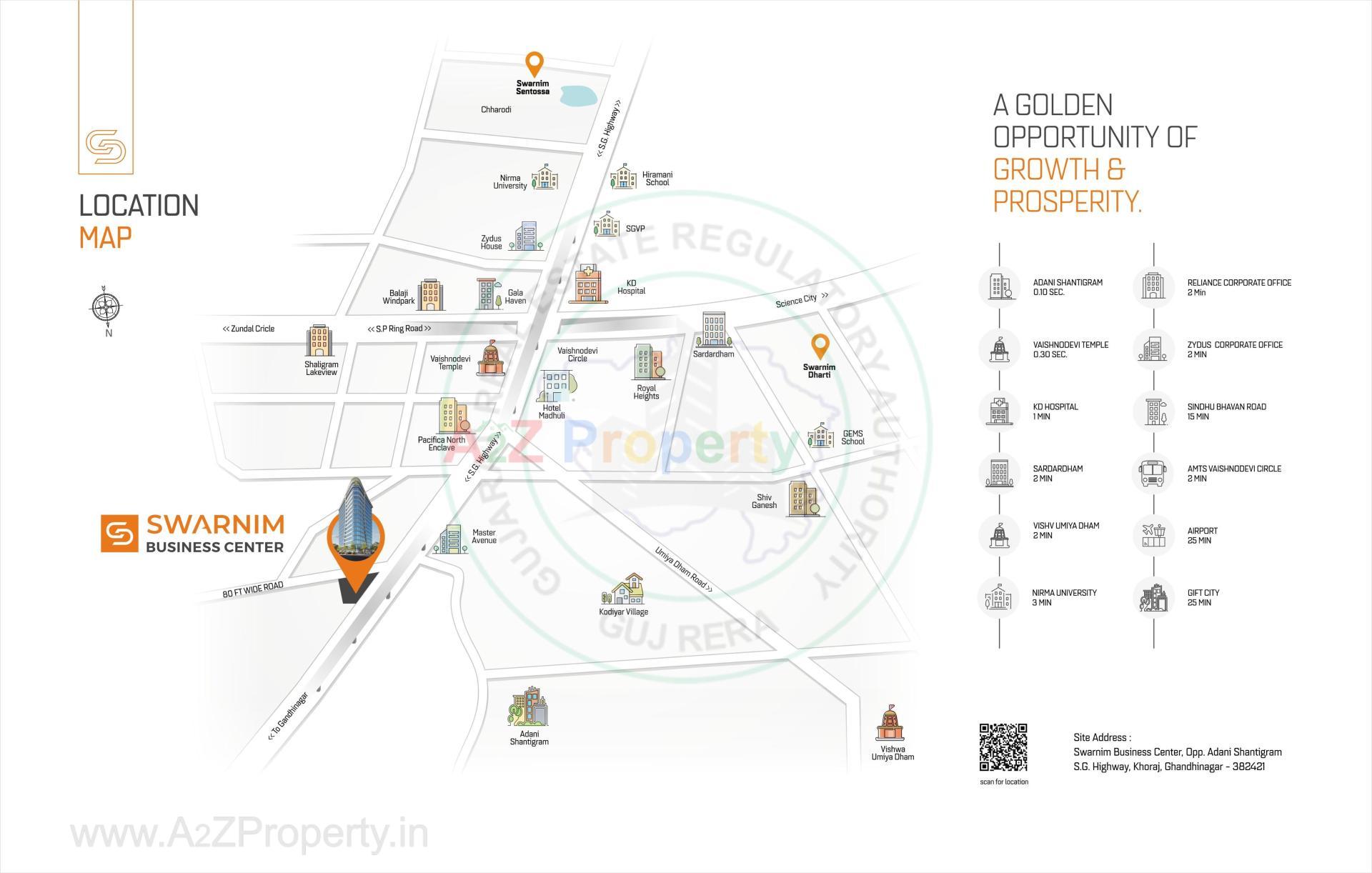  of real estate project Swarnim Business Center located at Khoraj, Gandhinagar, Gujarat