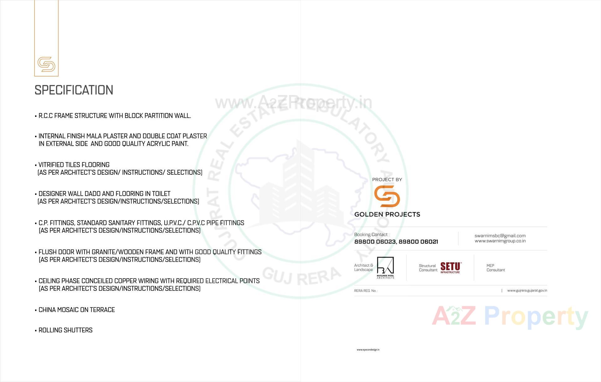  of real estate project Swarnim Business Center located at Khoraj, Gandhinagar, Gujarat