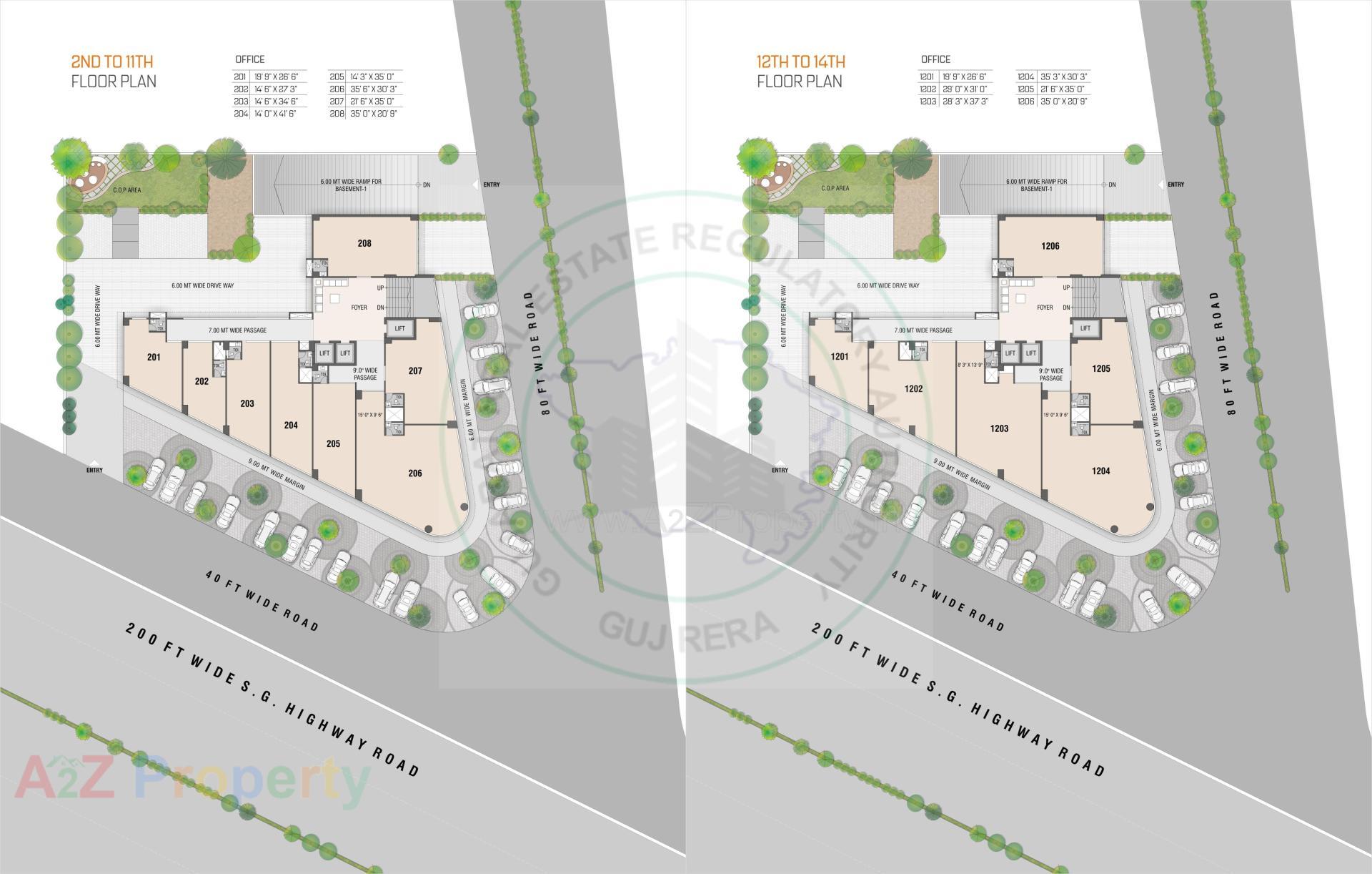  of real estate project Swarnim Business Center located at Khoraj, Gandhinagar, Gujarat
