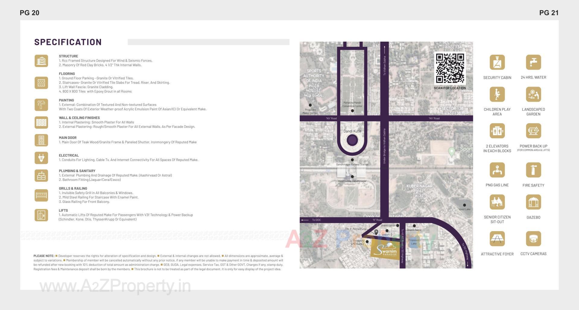  of real estate project Swarnim Paradise located at Vavol, Gandhinagar, Gujarat