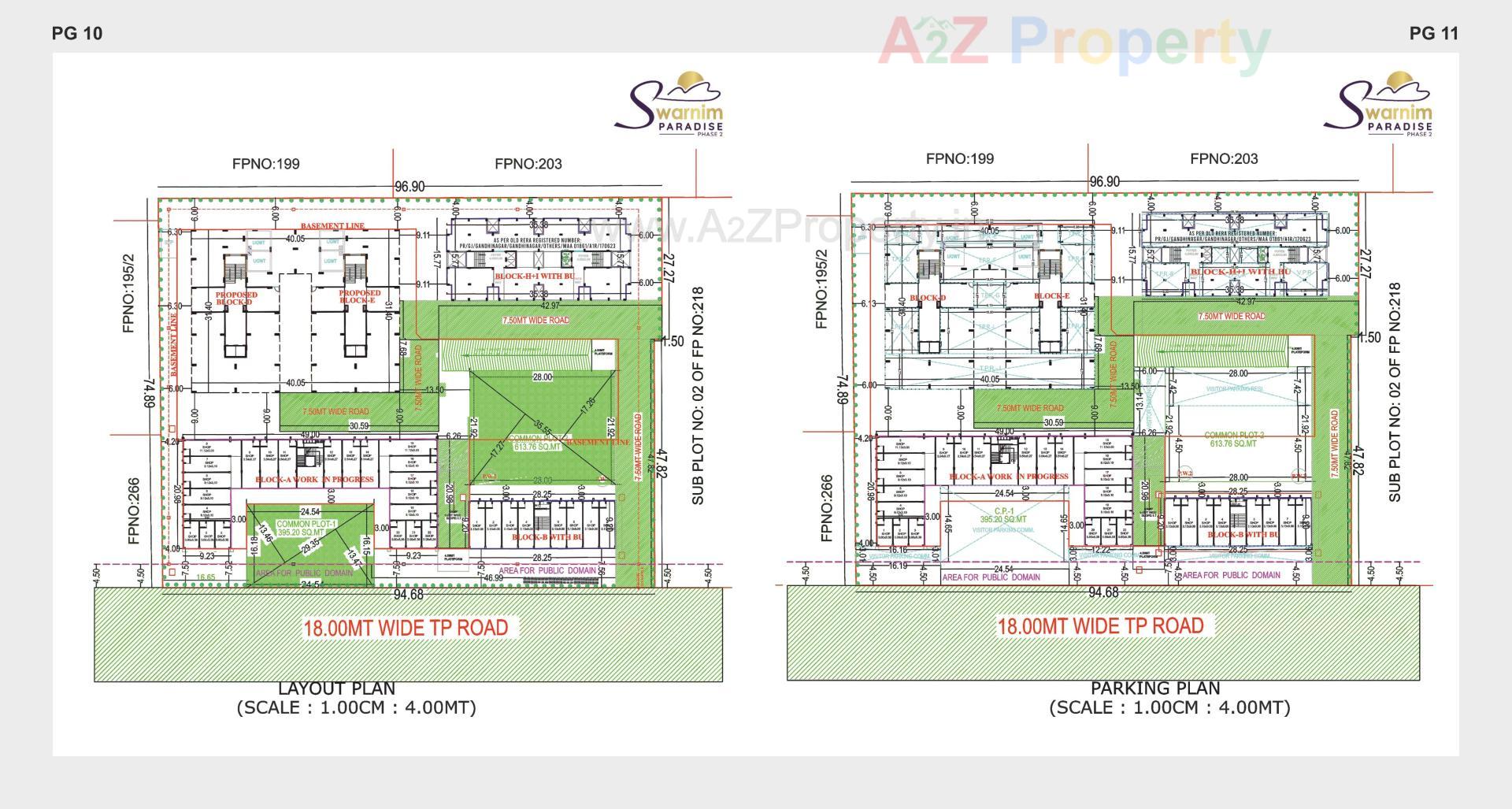 Layout of real estate project Swarnim Paradise located at Vavol, Gandhinagar, Gujarat