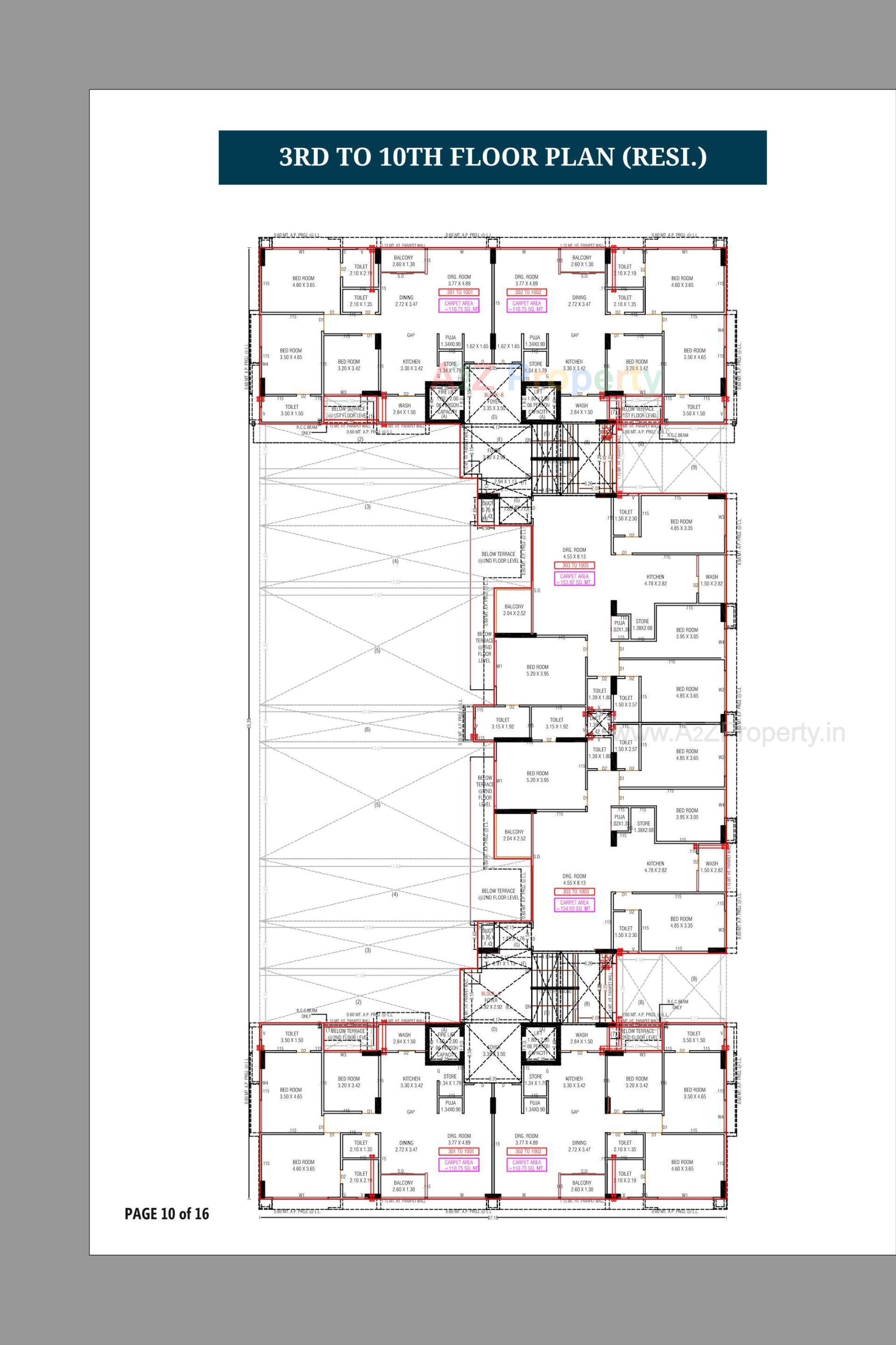 Layout of real estate project Swarnim Skyline located at Adalaj, Gandhinagar, Gujarat