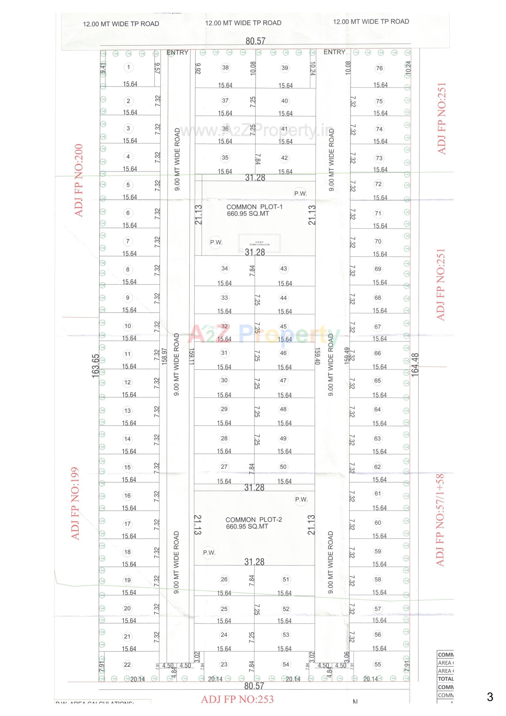 Layout of real estate project Swastik Green City located at Pethapur, Gandhinagar, Gujarat