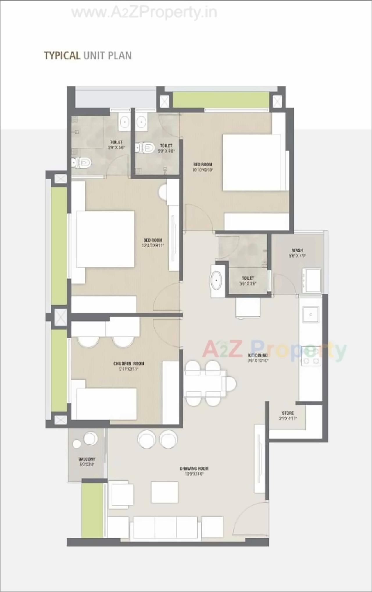 Layout of real estate project Swastik Heights located at Zundal, Gandhinagar, Gujarat