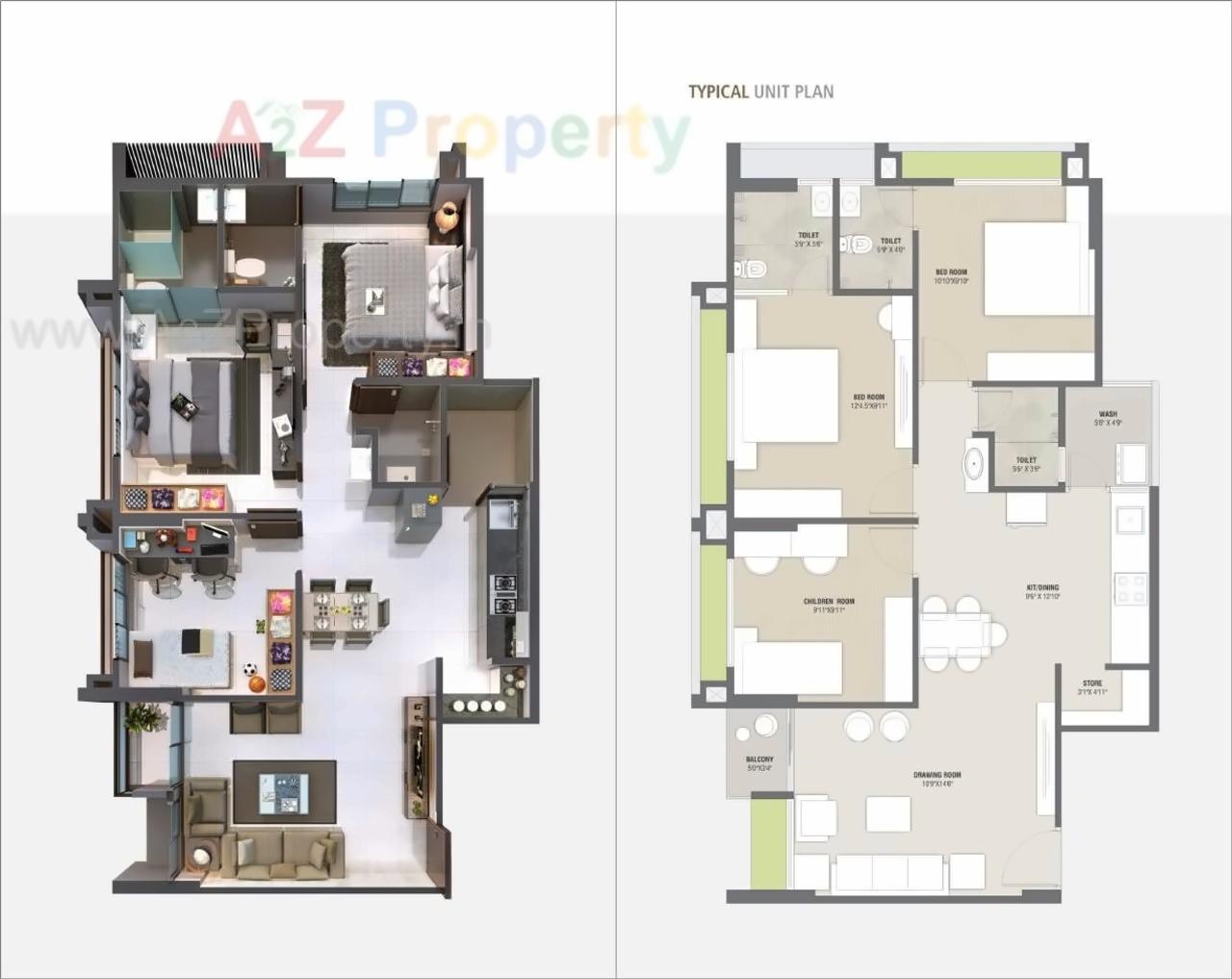 Layout of real estate project Swastik Heights located at Zundal, Gandhinagar, Gujarat