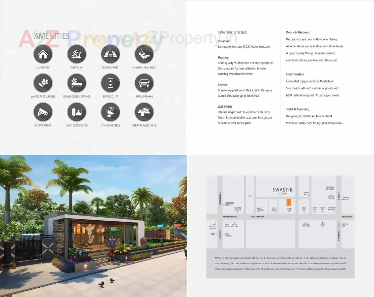  of real estate project Swastik Heights located at Zundal, Gandhinagar, Gujarat