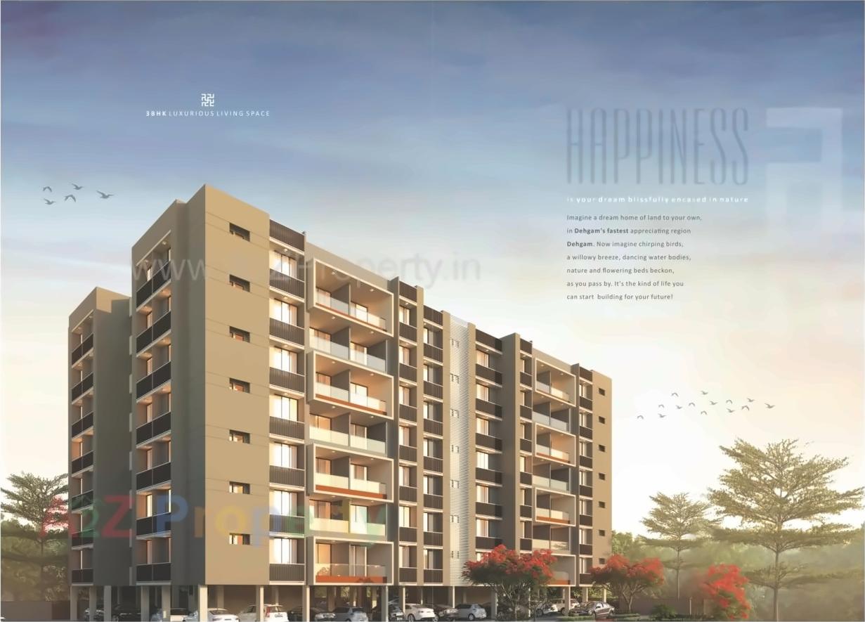3D Elevation of real estate project Swastik Heights located at Dehgam, Gandhinagar, Gujarat