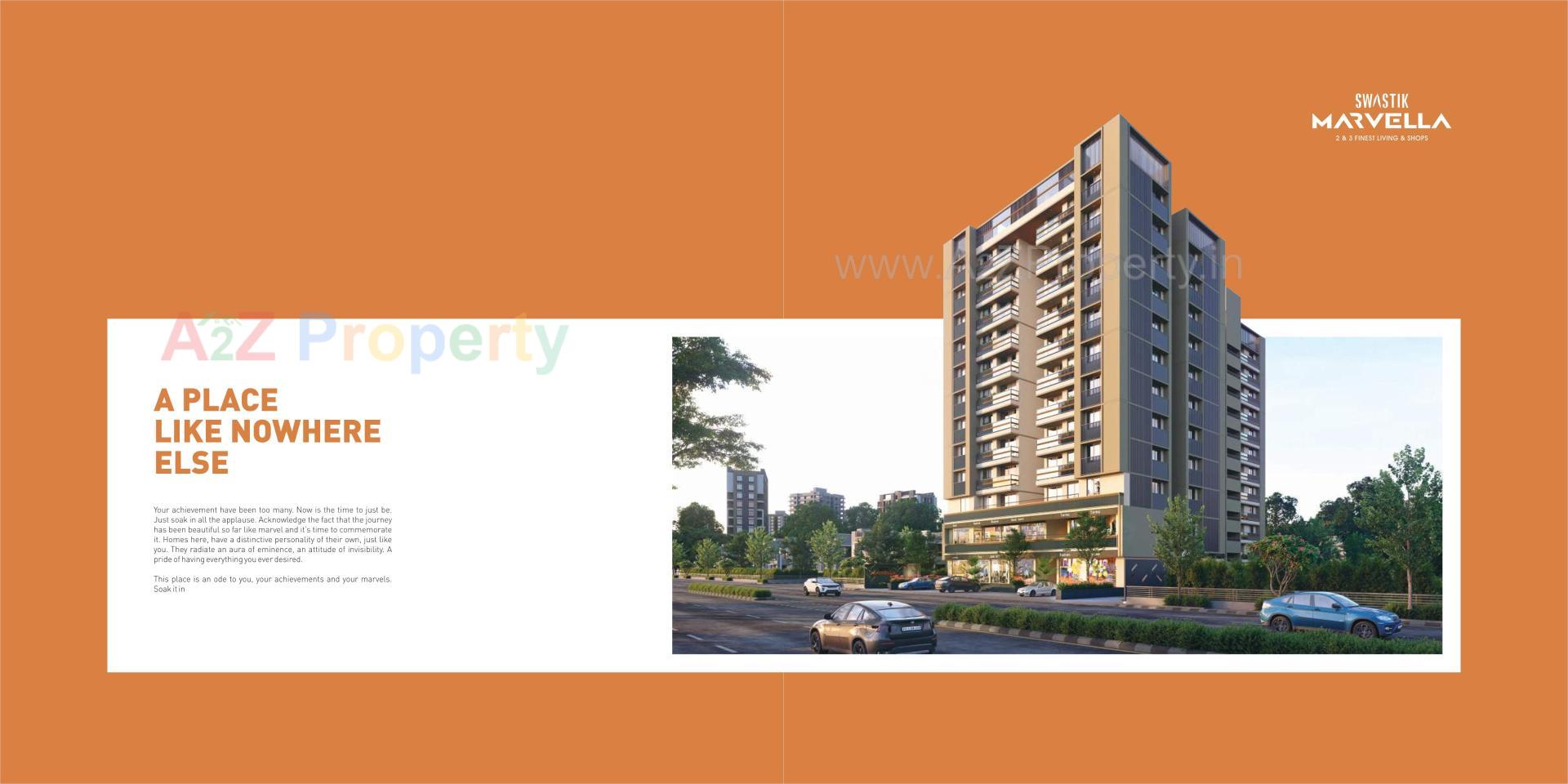 3D Elevation of real estate project Swastik Marvella located at Zundal, Gandhinagar, Gujarat