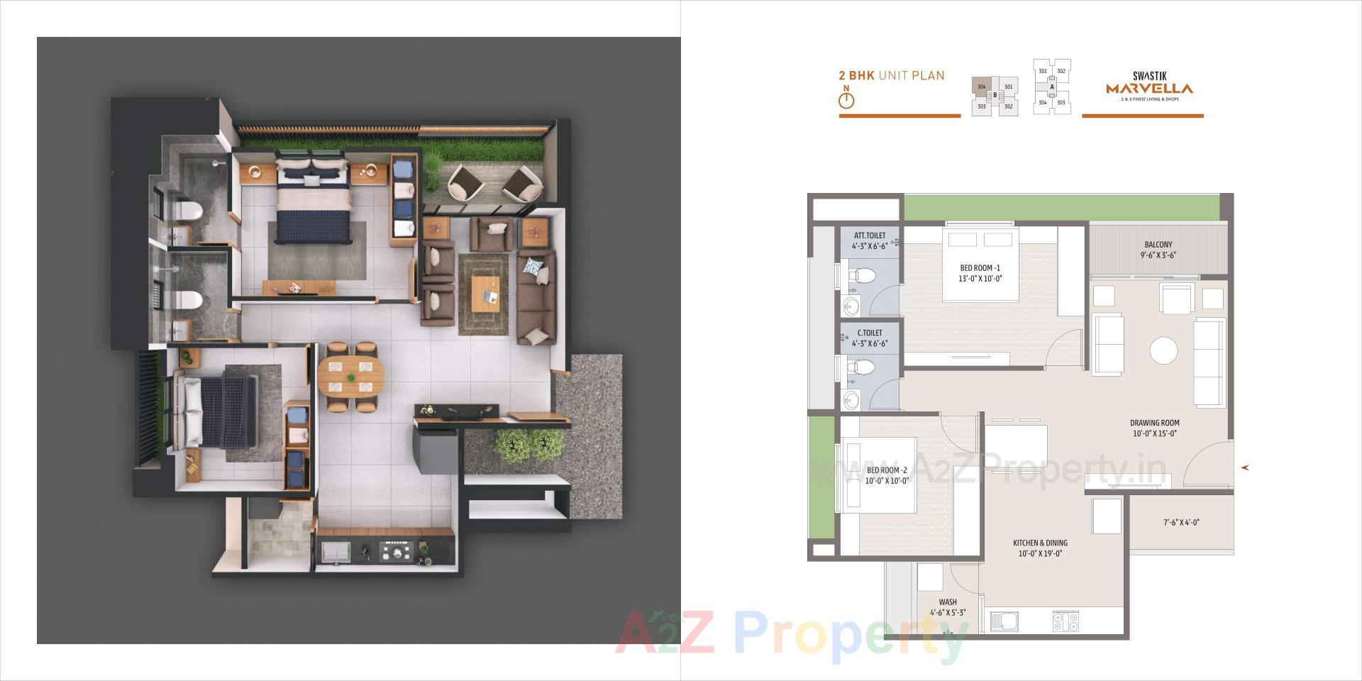 Layout of real estate project Swastik Marvella located at Zundal, Gandhinagar, Gujarat