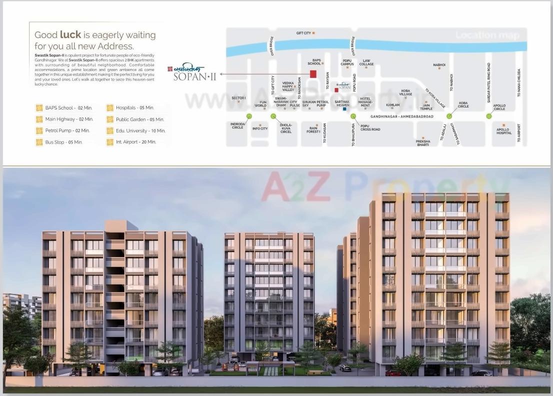  of real estate project Swastik Sopan located at Randesan, Gandhinagar, Gujarat