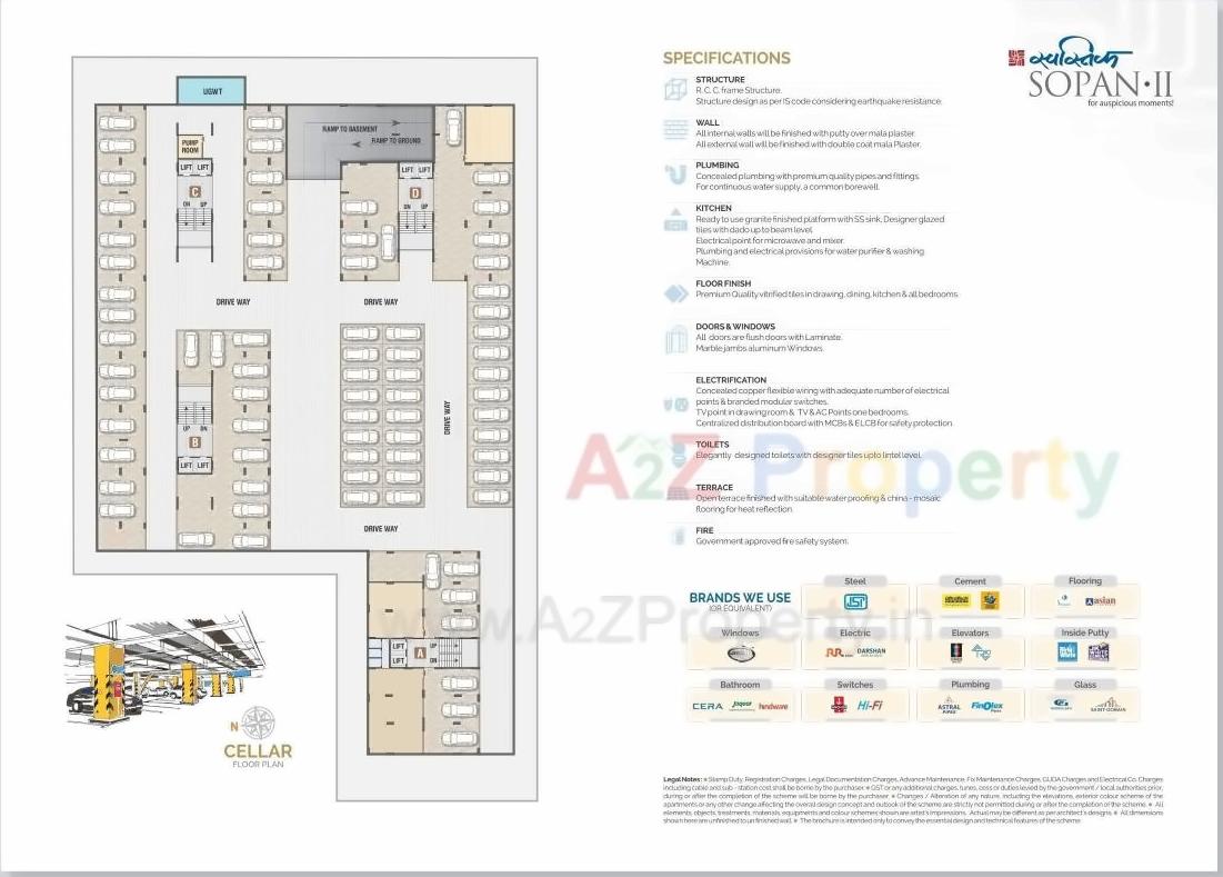 Layout of real estate project Swastik Sopan located at Randesan, Gandhinagar, Gujarat