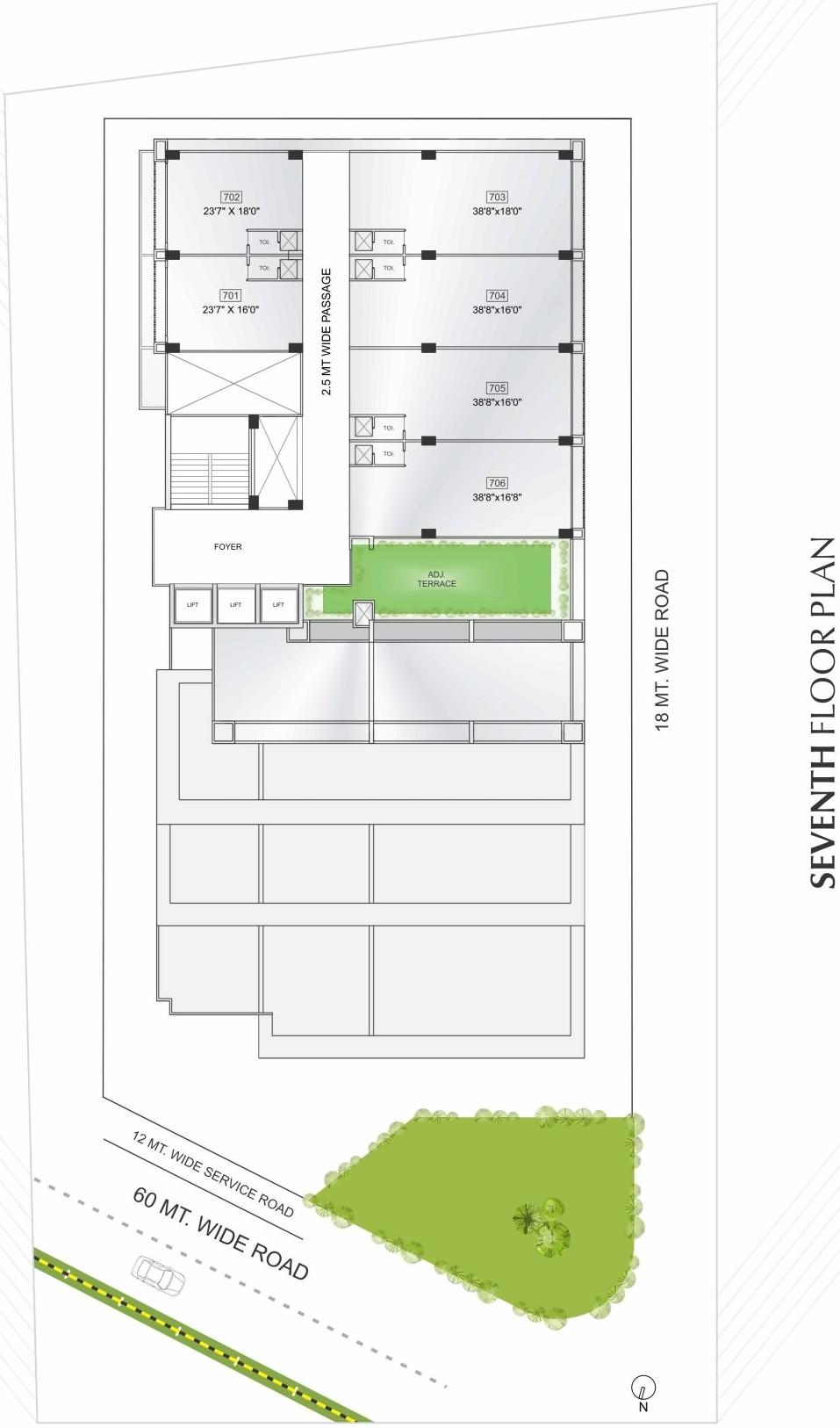 Layout of real estate project Synergy Space located at Sargasan, Gandhinagar, Gujarat