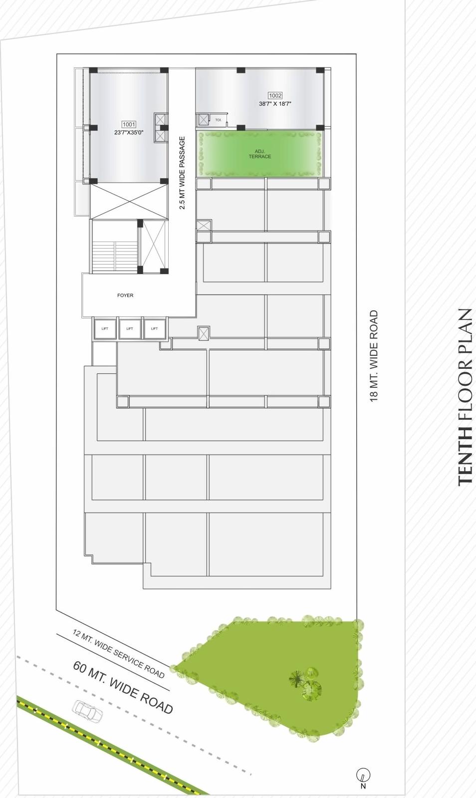 Layout of real estate project Synergy Space located at Sargasan, Gandhinagar, Gujarat