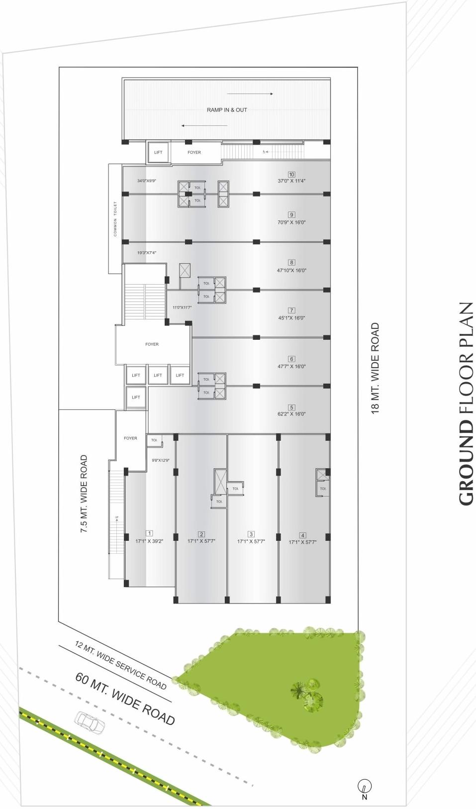Layout of real estate project Synergy Space located at Sargasan, Gandhinagar, Gujarat