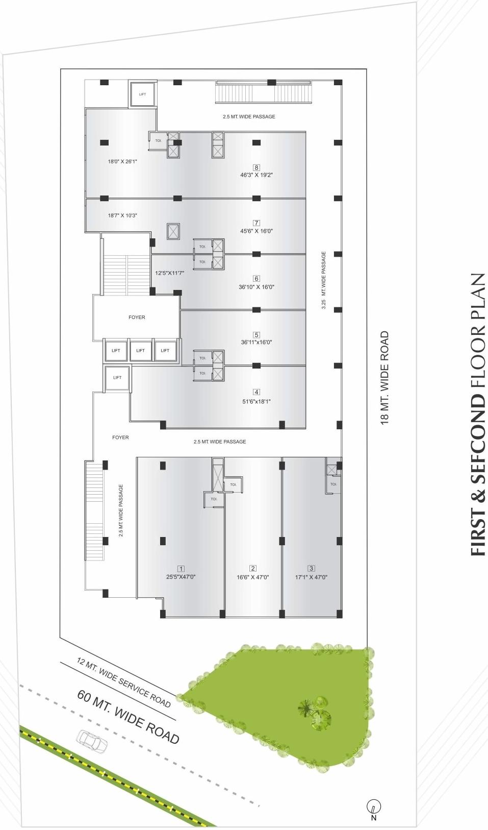 Layout of real estate project Synergy Space located at Sargasan, Gandhinagar, Gujarat