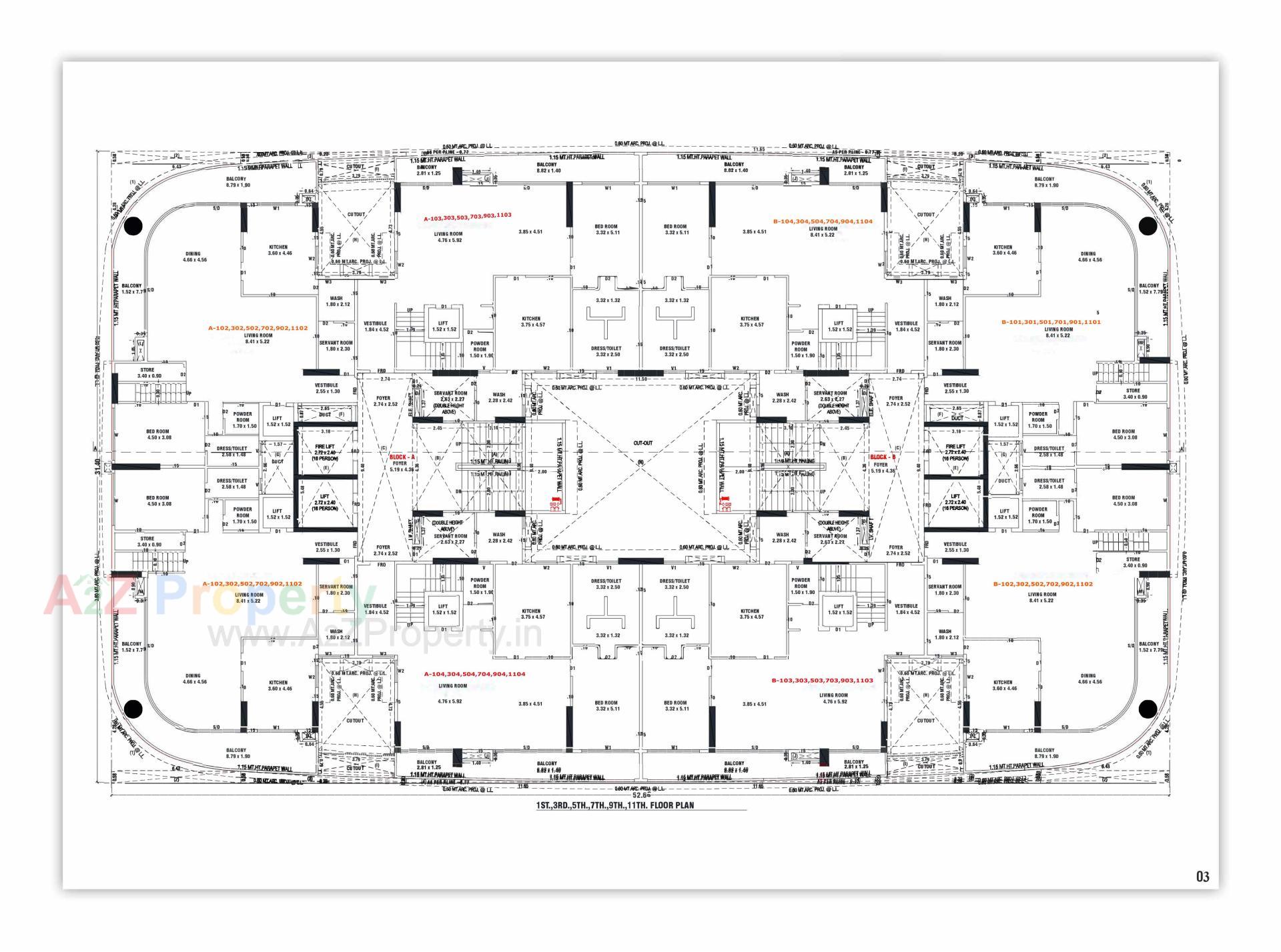 Layout of real estate project Synergy # located at Raysan, Gandhinagar, Gujarat