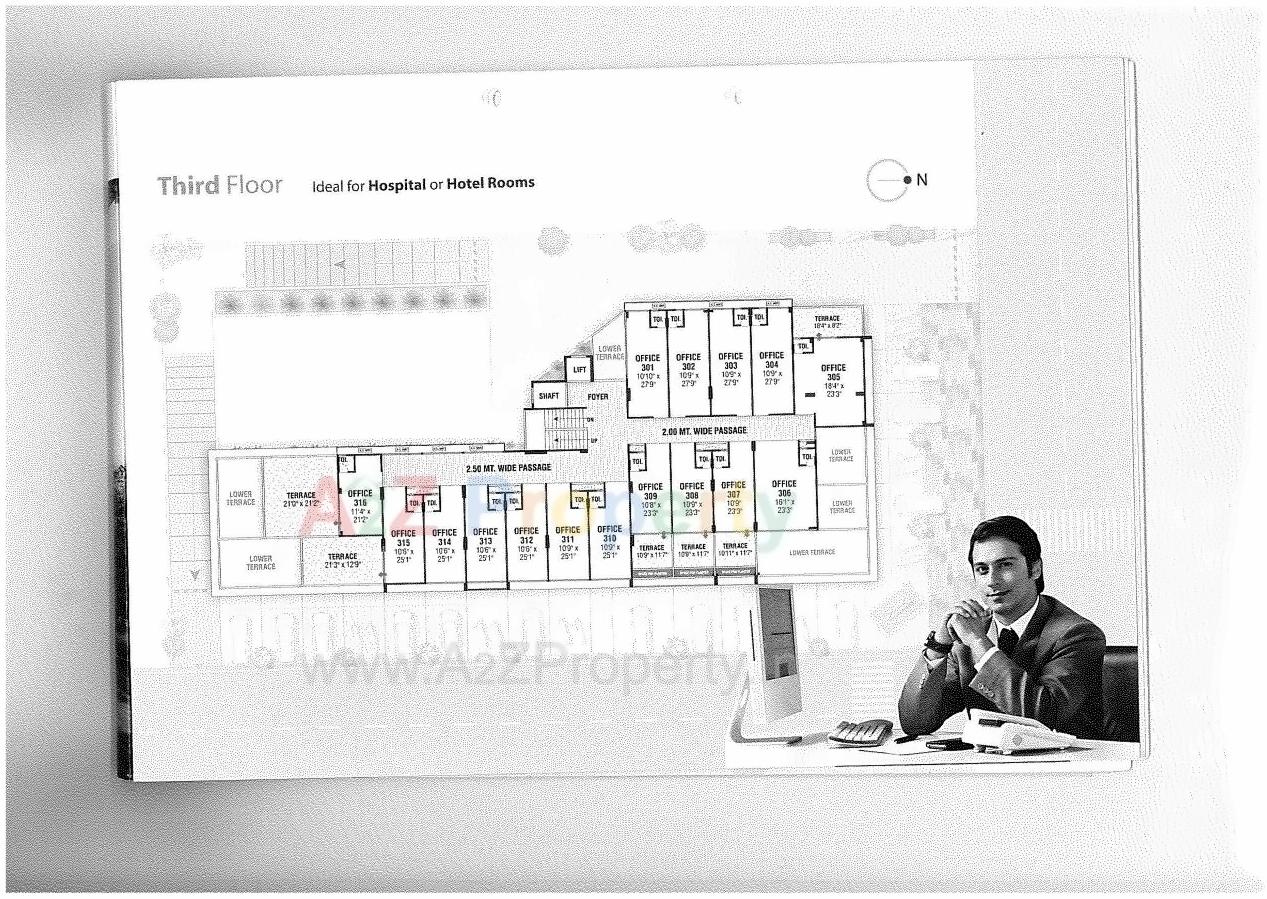 Layout of real estate project Syphon Gardenia located at Nana-chiloda, Gandhinagar, Gujarat