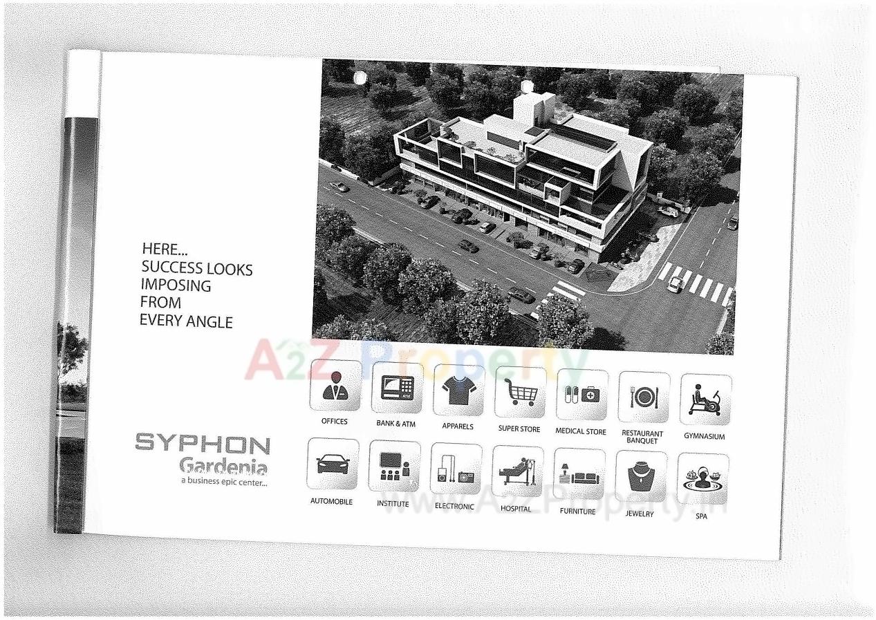 Layout of real estate project Syphon Gardenia located at Nana-chiloda, Gandhinagar, Gujarat