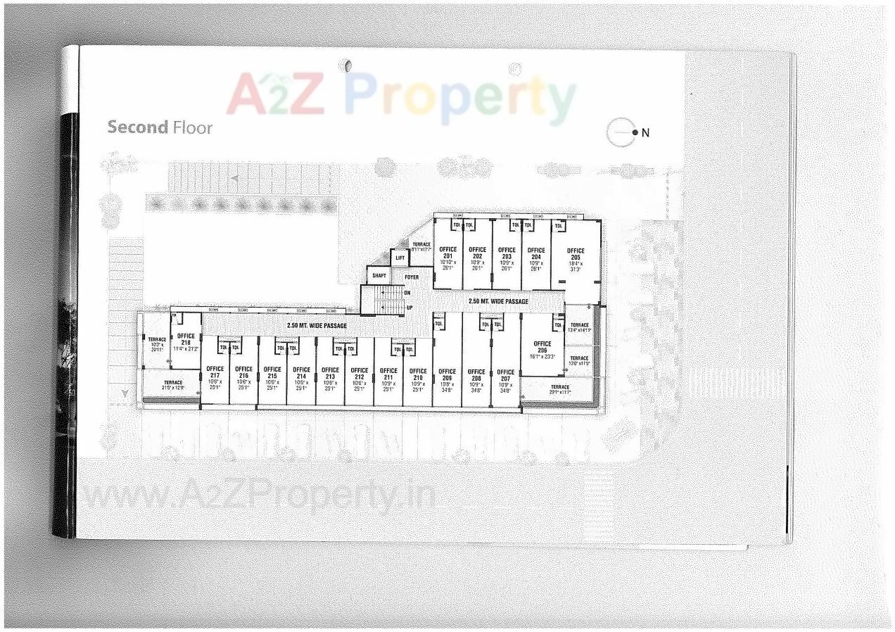 Layout of real estate project Syphon Gardenia located at Nana-chiloda, Gandhinagar, Gujarat